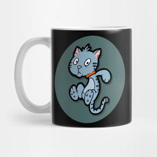 grey cat Mug